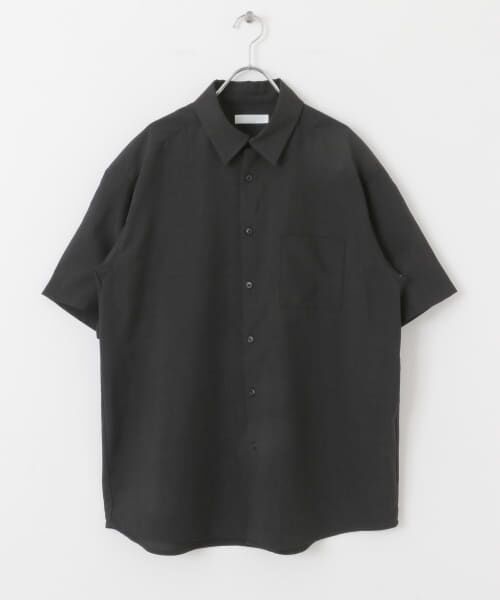 RUFFLOG ブラック ショートスリーブシャツ RUFFLOGブラックショートスリーブシャツ