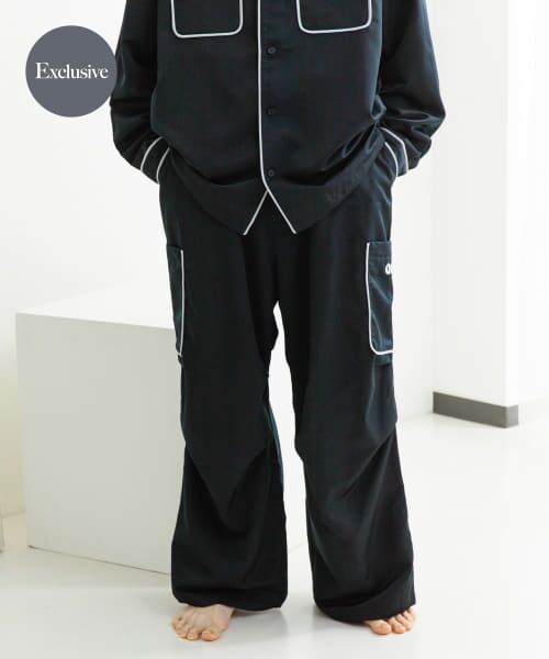 ＊＊SENSE OF PLACE by URBAN RESEARCH / センスオブプレイス バイ アーバンリサーチ その他パンツ | 『別注』OATSIDE×SENSE OF PLACE　カーゴパンツ（BLACK）