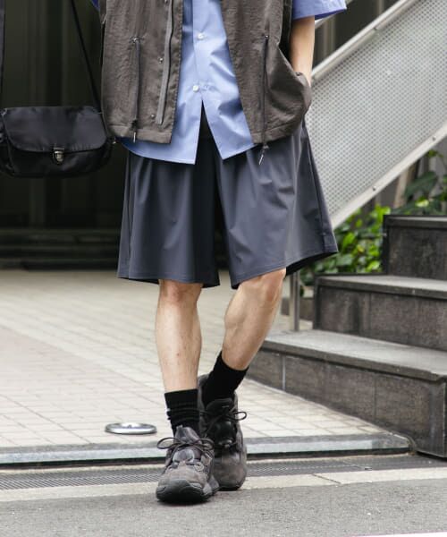 ＊＊SENSE OF PLACE by URBAN RESEARCH / センスオブプレイス バイ アーバンリサーチ ショート・ハーフ・半端丈パンツ | 4WAYストレッチショートパンツ（CHARCOAL）