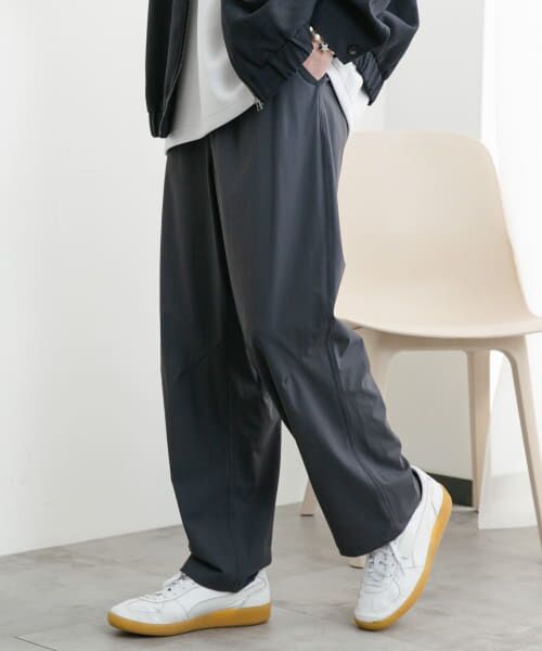 ＊＊SENSE OF PLACE by URBAN RESEARCH / センスオブプレイス バイ アーバンリサーチ その他パンツ | 4WAYストレッチウェビングベルトパンツ（CHARCOAL）