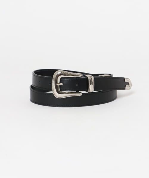 ＊＊SENSE OF PLACE by URBAN RESEARCH / センスオブプレイス バイ アーバンリサーチ ベルト・サスペンダー | FLウエスタンベルト25mm（BLACK）