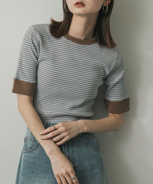 Curensology ＜＆RC＞カラーボーダーTシャツ現行品美品 Curensology｜<&RC>カラーボーダーTシャツ | Rakuten Fashion