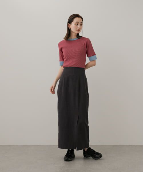 セール】 『一部WEB限定カラー』クルーネックリンガーボーダーT