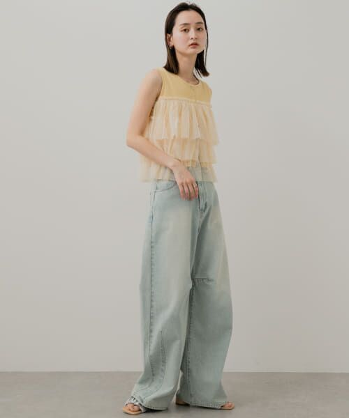 ■美品◆アーバンリサーチ◆1枚で映える♡サイドリブニットPU ドッキングニットマーメイドワンピース[AA25-26B107]｜URBAN