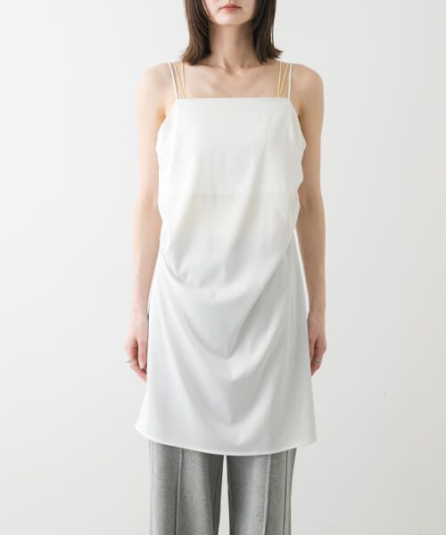セール】 サテンタックミニキャミワンピース （ワンピース