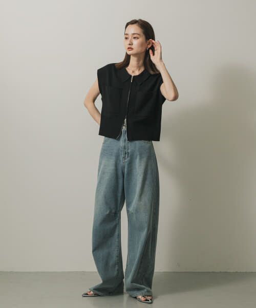 AKIKO AOKI マルチカラージッパーセーター A37_LM24AW202_c00_a001.jpg
