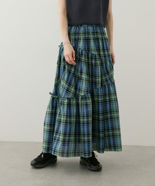 サードマガジン　チェックボリュームスカート セール】 チェックボリュームスカート （スカート）｜＊＊SENSE