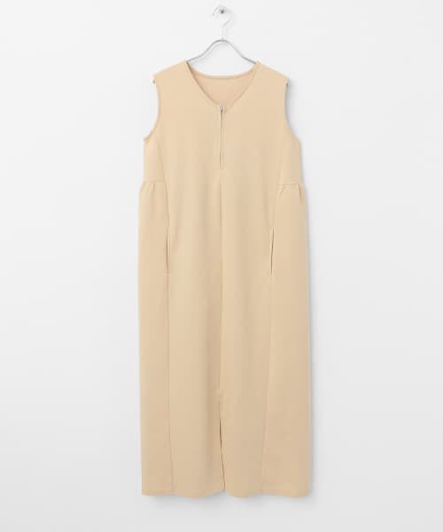 ワンピース　パンフレット セール】 ZIPVネックカットワンピース （ワンピース