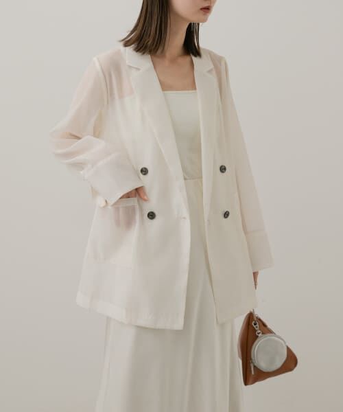 URBAN RESEARCH シアーテーラードジャケット チェック セール】シアーテーラードジャケット（その他アウター）｜SENSE