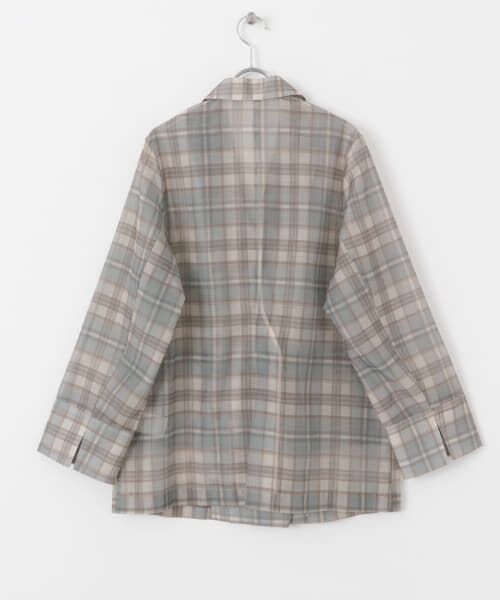 URBAN RESEARCH シアーテーラードジャケット チェック URBAN RESEARCH シアーテーラードジャケット チェック