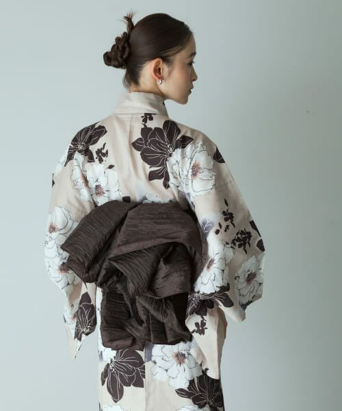 SENSE OF PLACE 浴衣2点セットB（黒梅） SENSE OF PLACE｜浴衣2点セットA(変織紅梅) | Rakuten Fashion