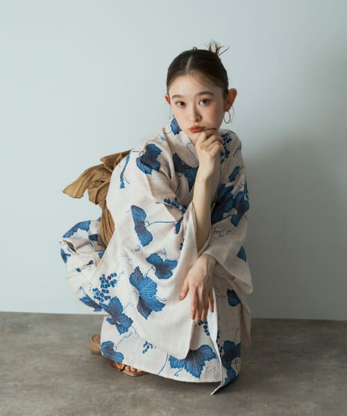 浴衣3点セットワンピース(変織紅梅) 向日葵 簡単 ひまわり柄 浴衣3点セットワンピース(変織紅梅) 向日葵 簡単 ひまわり柄