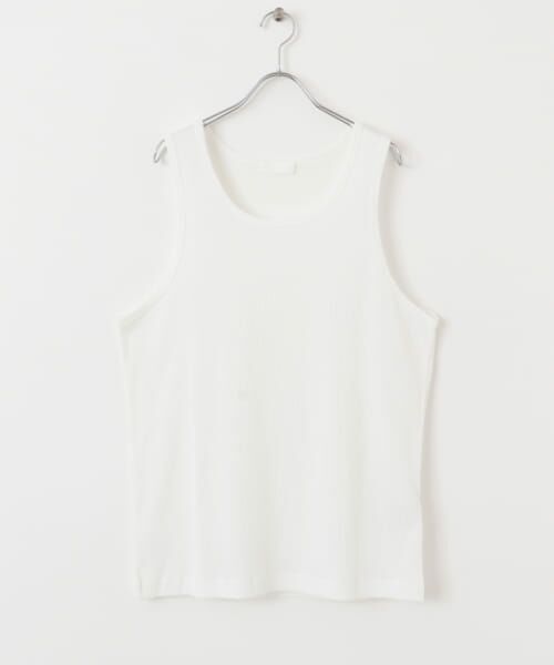 ＊＊SENSE OF PLACE by URBAN RESEARCH / センスオブプレイス バイ アーバンリサーチ タンクトップ | リブタンクトップ（WHITE）