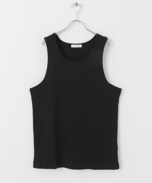 ＊＊SENSE OF PLACE by URBAN RESEARCH / センスオブプレイス バイ アーバンリサーチ タンクトップ | リブタンクトップ（BLACK）