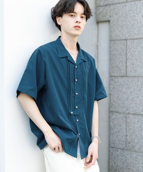 ADORE ブルー 半袖シャツ ADORE ブルー 半袖シャツ BLUE BLUE JAPAN SHORT-SLEEVE SHIRTS