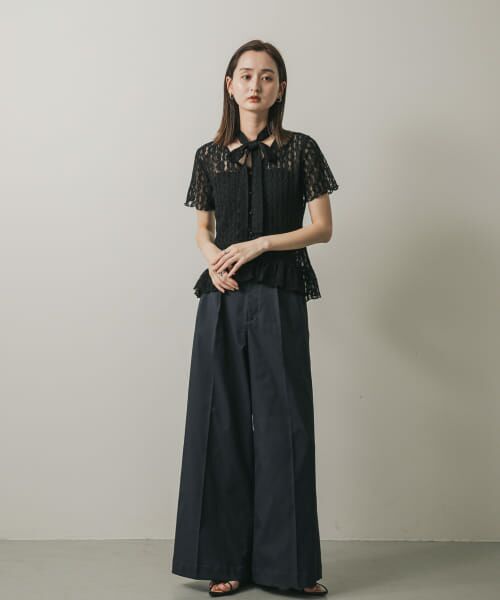 新品タグ付き　かぐれ　コットンラッセルレースポンチョ　アーバンリサーチドアーズ 新品タグ付き かぐれ コットンラッセルレースポンチョ アーバン