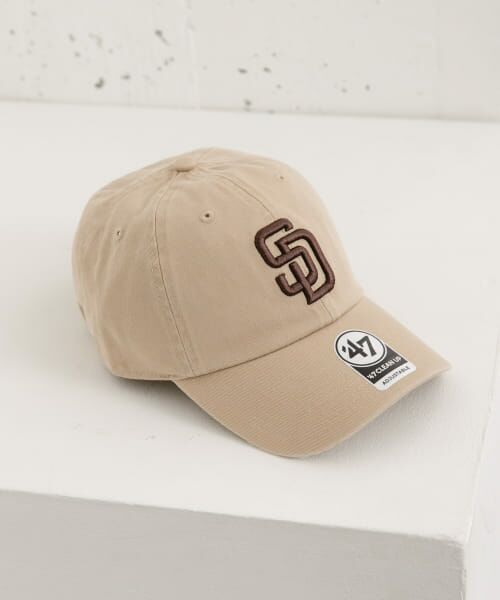 ＊＊SENSE OF PLACE by URBAN RESEARCH / センスオブプレイス バイ アーバンリサーチ キャップ | FORTY SEVEN　47 CLEAN UP PADRES（KHAKI）