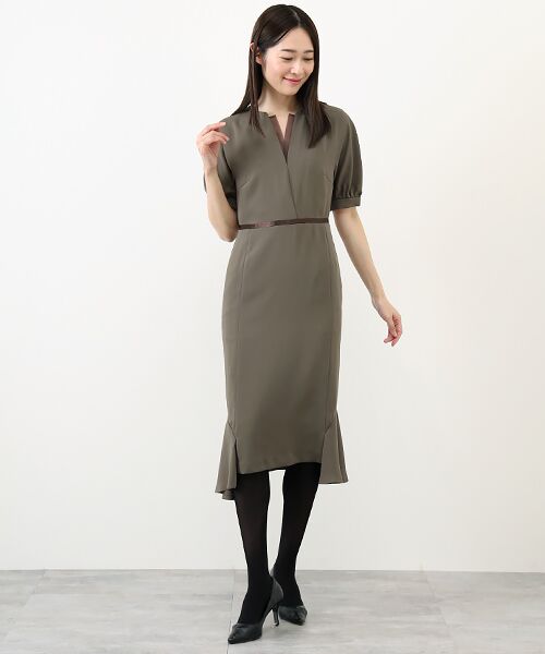 setaichiro / セタイチロウ ドレス | ドレープクロス パフスリーブワンピースドレス | 詳細14