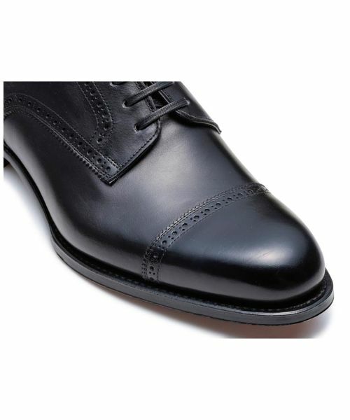 SHETLAND FOX / シェットランドフォックス ビジネス・ドレスシューズ | シェットランドフォックス 711F DRAYTON パンチドキャップトウ ブラック | 詳細6