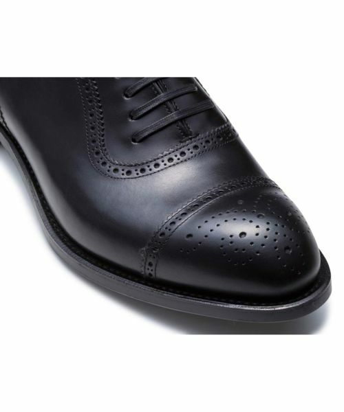 SHETLAND FOX / シェットランドフォックス ビジネス・ドレスシューズ | シェットランドフォックス 722F COVENTRY セミブローグ ブラック | 詳細6