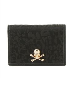 【Roen】レオパードジャガード スカルカードケース（名刺入れ）/ Skull Jacquard