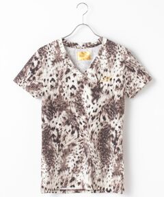 【DRESSCAMP】Leopard プリントTシャツ