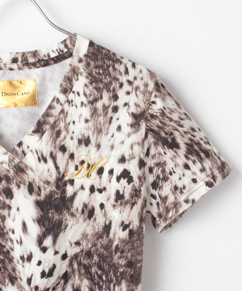 SHIFFON / シフォン Tシャツ | 【DRESSCAMP】Leopard プリントTシャツ | 詳細2