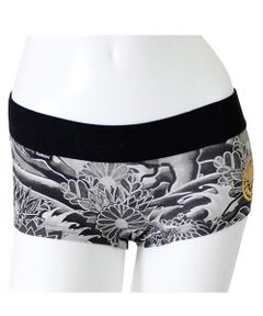 SHIFFON / シフォン ボクサーパンツ・ブリーフ | 【RebeL】レディース梵天コラボ荒波菊プリントアンダーウェア