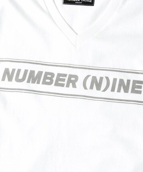 SHIFFON / シフォン Tシャツ | 【NUMBER (N)INE DENIM】ロゴプリントVネックTシャツ | 詳細14