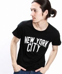 【1PIU1UGUALE3 RELAX×NUMBER (N)INE】NEW YORK CITY ロゴTシャツ