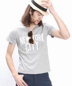 【1PIU1UGUALE3 RELAX×NUMBER (N)INE】NEW YORK CITY ロゴTシャツ