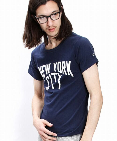 1PIU1UGUALE3 RELAX×NUMBER (N)INE】NEW YORK CITY ロゴTシャツ （T