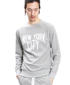 【1PIU1UGUALE3 RELAX×NUMBER (N)INE】NUMBER (N)INEコラボNEW YORK CITY ラグランスウェット