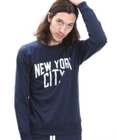 【1PIU1UGUALE3 RELAX×NUMBER (N)INE】NUMBER (N)INEコラボNEW YORK CITY ラグランスウェット