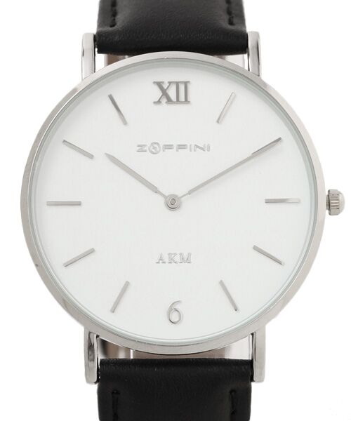 SHIFFON / シフォン 腕時計 | 【AKM Contemporary】シルバーフレームレザーウォッチ | 詳細4
