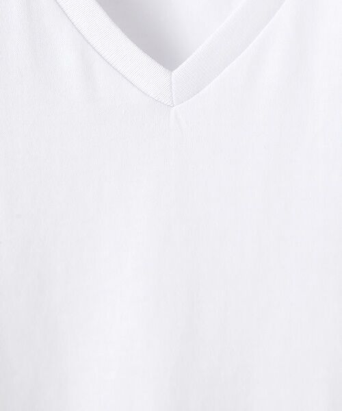 SHIFFON / シフォン Tシャツ | 【AKM Contemporary】<最高級コットン使用>スーピマコットンVネックＴシャツ | 詳細4