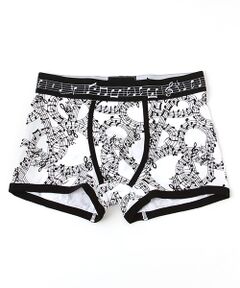 SHIFFON / シフォン ボクサーパンツ・ブリーフ | 【NUMBER (N)INE DENIM】五線譜総柄ボクサーパンツ