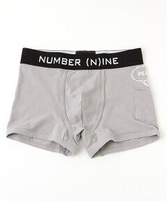 【NUMBER (N)INE DENIM】ブラックベルトPEACEポケット付きボクサーパンツ