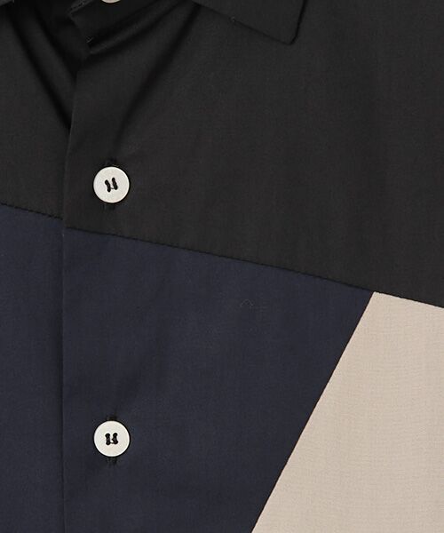SHIFFON / シフォン シャツ・ブラウス | 【AKM Contemporary】ブロッキングシャツ | 詳細1
