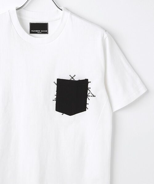 SHIFFON / シフォン Tシャツ | 【NUMBER (N)INE DENIM】ランダムロゴポケットTシャツ | 詳細6