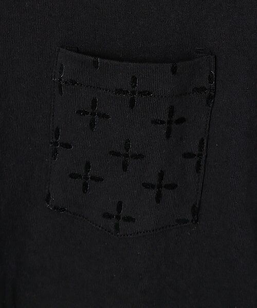 SHIFFON / シフォン Tシャツ | 【NUMBER (N)INE DENIM】ポケットクロスデザインロングTシャツ | 詳細1
