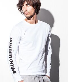 【NUMBER (N)INE DENIM】アームロゴプリントロングTシャツ