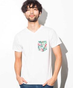 総柄ポケット付Ｔシャツ