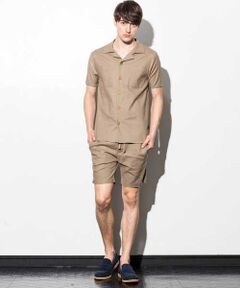 SHIFFON / シフォン ショート・ハーフ・半端丈パンツ | ストレッチリネンショート丈パンツ