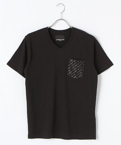 SHIFFON / シフォン Tシャツ | ロゴパターンプリントポケットTシャツ | 詳細2