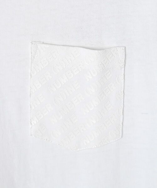 SHIFFON / シフォン Tシャツ | ロゴパターンプリントポケットTシャツ | 詳細3