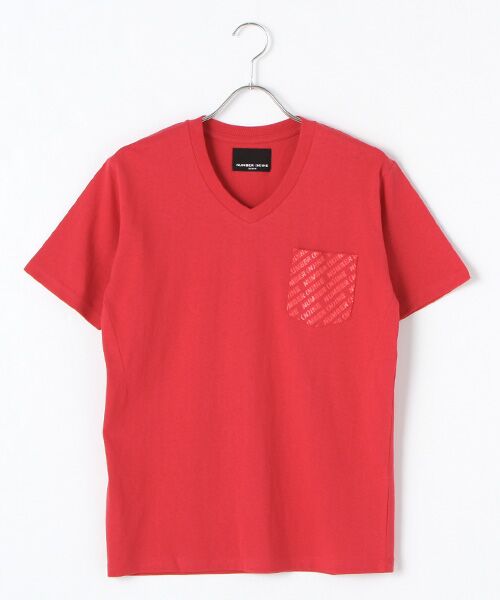 SHIFFON / シフォン Tシャツ | ロゴパターンプリントポケットTシャツ | 詳細13