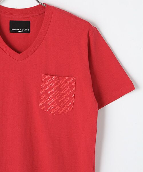 SHIFFON / シフォン Tシャツ | ロゴパターンプリントポケットTシャツ | 詳細9