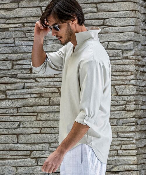 SHIFFON / シフォン シャツ・ブラウス | スキッパープルオーバーシャツ | 詳細6