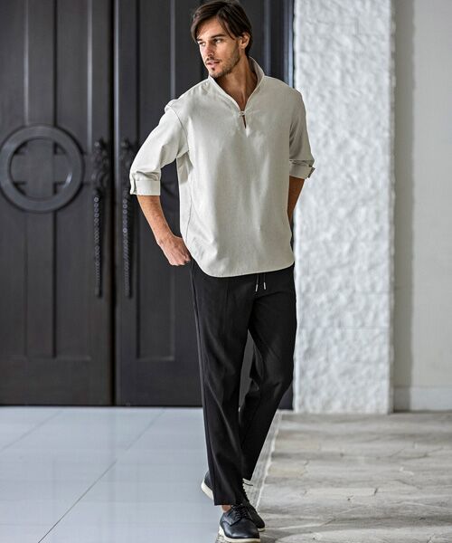 SHIFFON / シフォン シャツ・ブラウス | スキッパープルオーバーシャツ | 詳細9